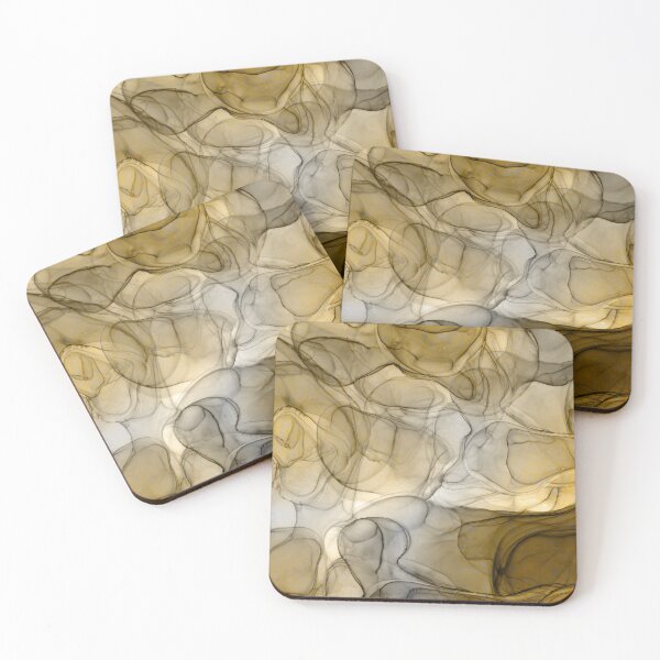 Item preview, Abstract liquid art alcohol ink, liquid marble art design, abstract marble art, liquid art, beige brown watercolor  designed and sold by ZeinabTaha.