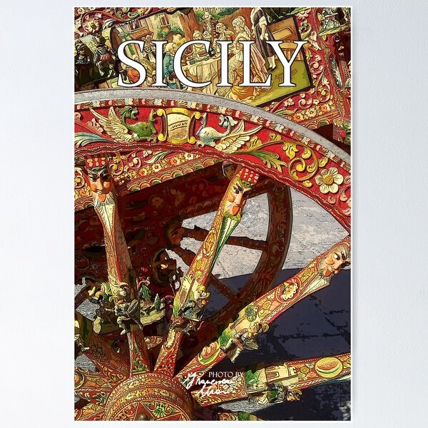 Sicilian cart photo Poster