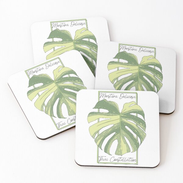 Item preview, Monstera Thai Constellation Botanical Stamp designed and sold by TASORA.
