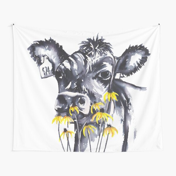 No worries - cow painting Tapestry