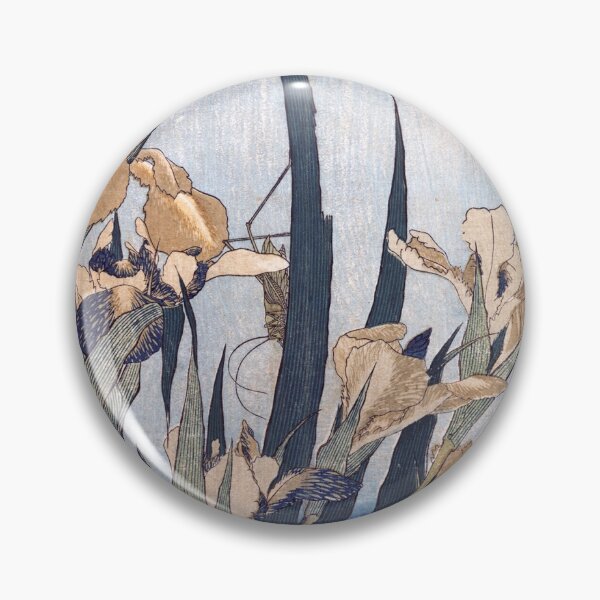 Item preview, Grasshopper and Iris, 1820s by Katsushika Hokusai designed and sold by VintageBob.
