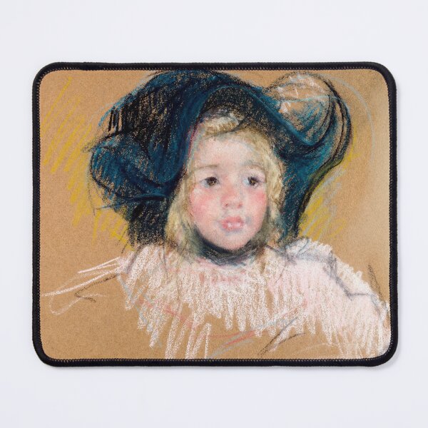 Item preview, Head of Simone in a Green Bonnet with Wavy Brim by Mary Cassatt designed and sold by InHerits.