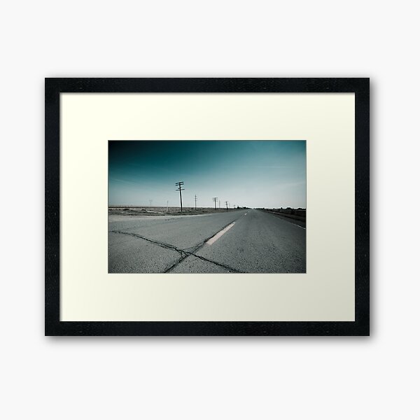 Route 66 near Dwight. Illinois Framed Art Print