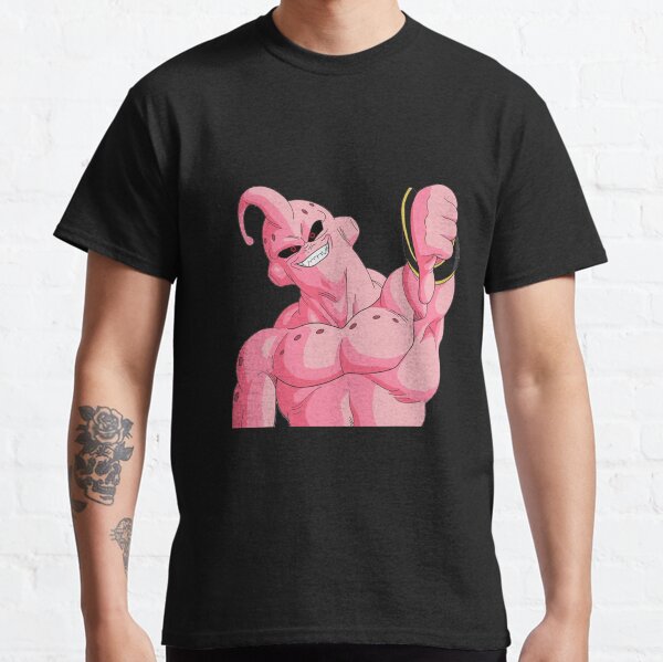 Camiseta T-Shirt Dragon Ball Majin Boo Versão Magro Algodão - Rosa