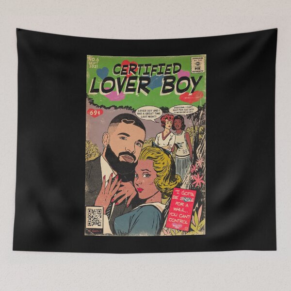 Item preview, Certified Lover Boy Album Fair Trade Lyrics - certified lover boy album cover poster -  designed and sold by Jackchapman97.