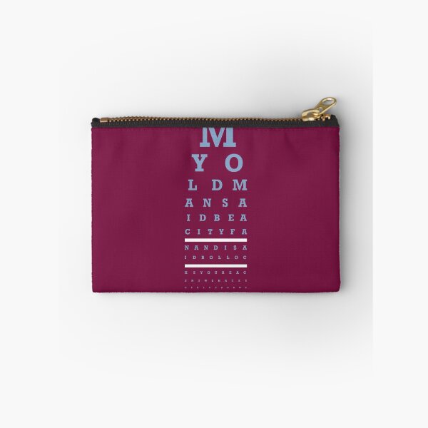 Item preview, Eye Chart - Aston Villa FC - My Old Man Said designed and sold by twelfthman.