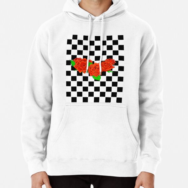 Rose checkered clearance hoodie