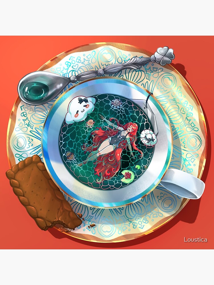 Tea Set Illustration Rogue Anime Teacup Anime Tea In A Teacup