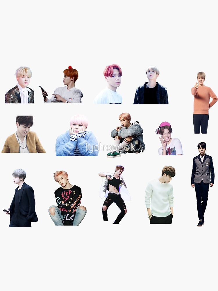 "BTS JIMIN STICKER PACK" Sticker for Sale by lyshoseok | Redbubble