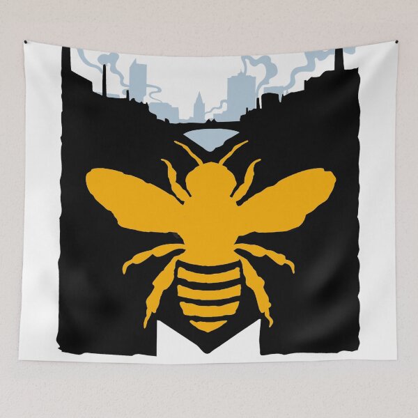 Item preview, manchester bee Illustration designed and sold by ZahraFitriani.