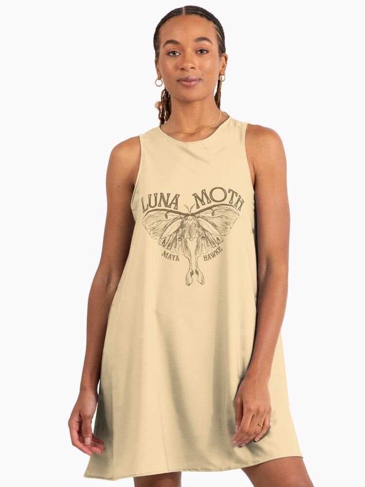 LUNA MOTH - MAYA HAWKE SONG ART" A-Line Dress for Sale by aplinsky | Redbubble LUNA MOTH - MAYA HAWKE SONG ART" A-Line Dress for Sale by aplinsky | Redbubble