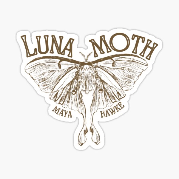 LUNA MOTH - MAYA HAWKE SONG ART Sticker