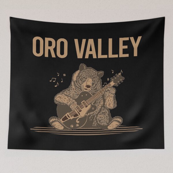 Item preview, Bear With Guitar Oro Valley designed and sold by BloodMoneyTwit.