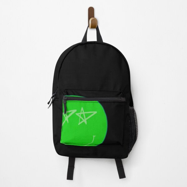 Item preview, Neon Green Smile Smiley Face with Drawing Star Eyes Design designed and sold by theprintedclub.