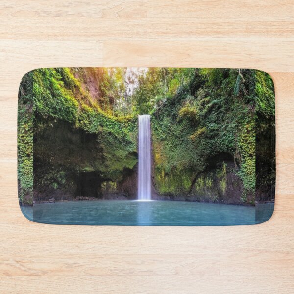 Item preview,  cool green landscape with with a waterfall and green trees and mountain  art designed and sold by BEAUTY ⭐⭐⭐⭐⭐.