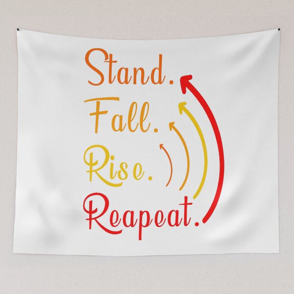 Item preview, stand fall rise repeat designed and sold by Glitches 16.