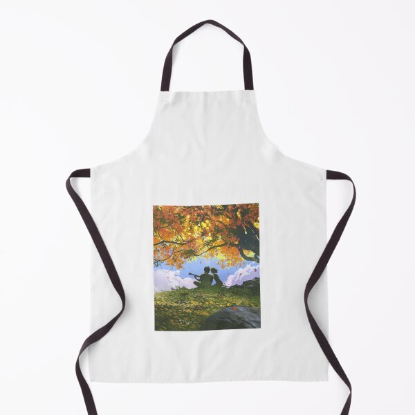 Item preview, Anime-Lovely-Couple-Playing-Guitar-Beside-Tree designed and sold by MichaelDonald9.