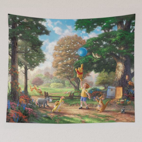 Item preview, Bear, Balloon, & Friends Fine Art Painting designed and sold by Rainbows Galore.