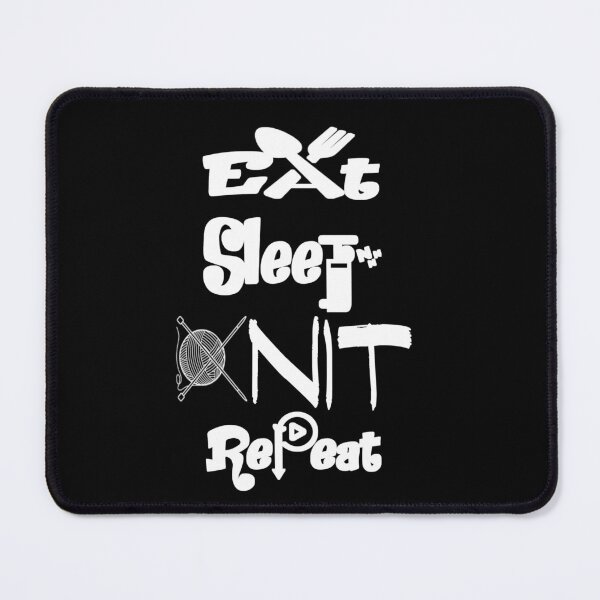 Item preview, Eat sleep knit repeat,V444.  designed and sold by Chakilogy.