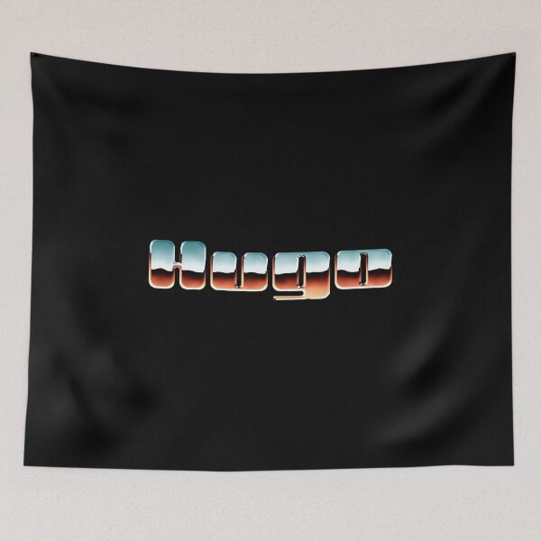 Item preview, Hugo name - Cool 80s retro chrome design designed and sold by NameTheory.