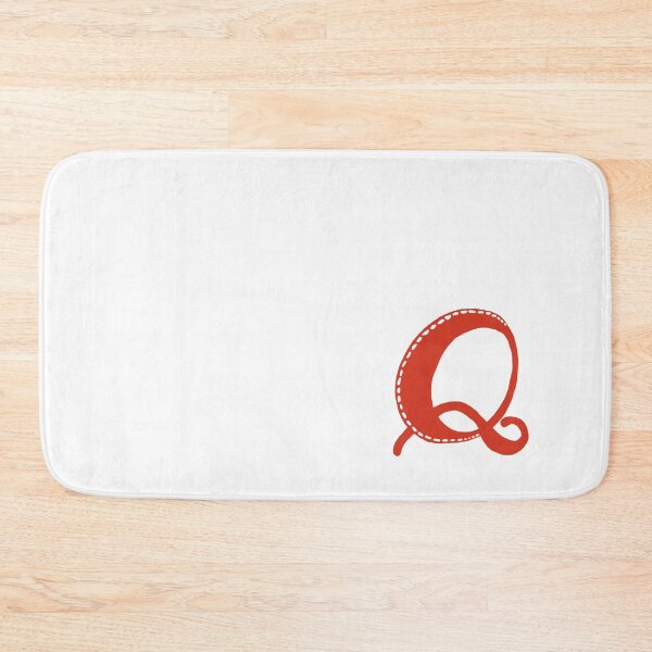 Item preview, Letter Q Red initial monogram alphabet Q capital q designed and sold by Antique-Gifts.