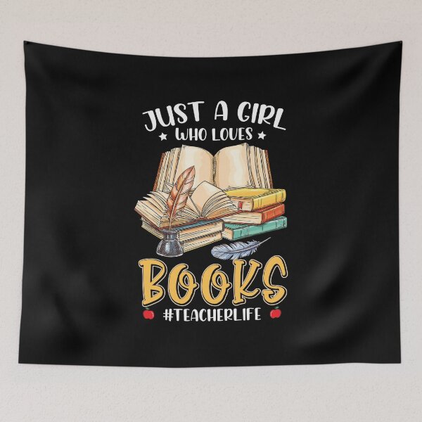 Item preview, Just A Girl Who Love Books #Teacherlife designed and sold by hanryhodaky80.
