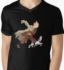 Tintin Men's V-Neck T-Shirt