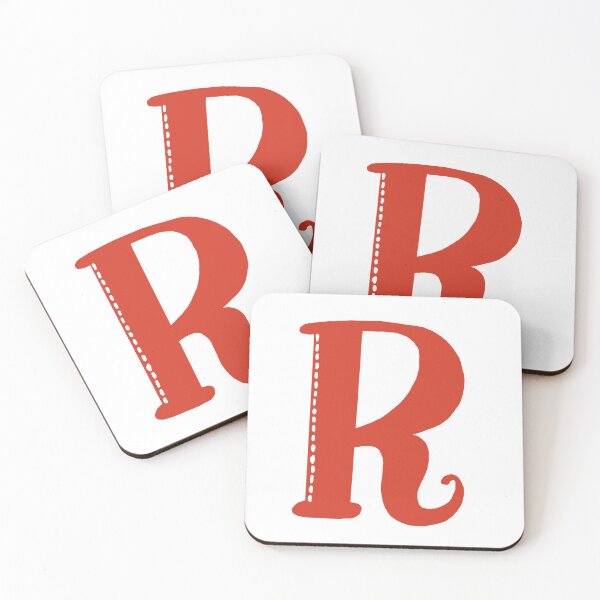 Item preview, Letter R Red initial monogram alphabet R capital R designed and sold by Antique-Gifts.