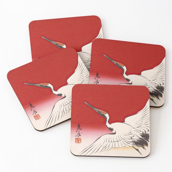Item preview, Rising Sun and Crane - Shibata Zeshin designed and sold by Onodera.
