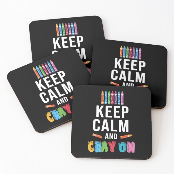 Item preview, Keep Calm And Crayon Back To School Kindergarten Art designed and sold by hanryhodaky80.