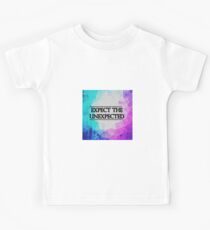 Expect the Unexpected- Gradient Typography Design Kids Tee