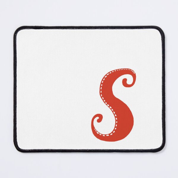 Item preview, Letter S Red initial monogram alphabet S capital S designed and sold by Antique-Gifts.