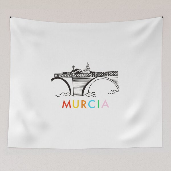 Item preview, Puente de los peligros Murcia catedral cathedral Murcia city colorful  designed and sold by Tropical Blood.