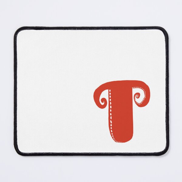 Item preview, Letter T Red initial monogram alphabet T capital T designed and sold by Antique-Gifts.