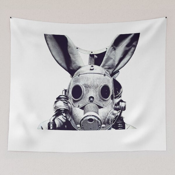Item preview, The rabbit in a post-apocalyptic world. designed and sold by Maniock.