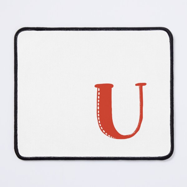 Item preview, Letter U Red initial monogram alphabet U capital U designed and sold by Antique-Gifts.