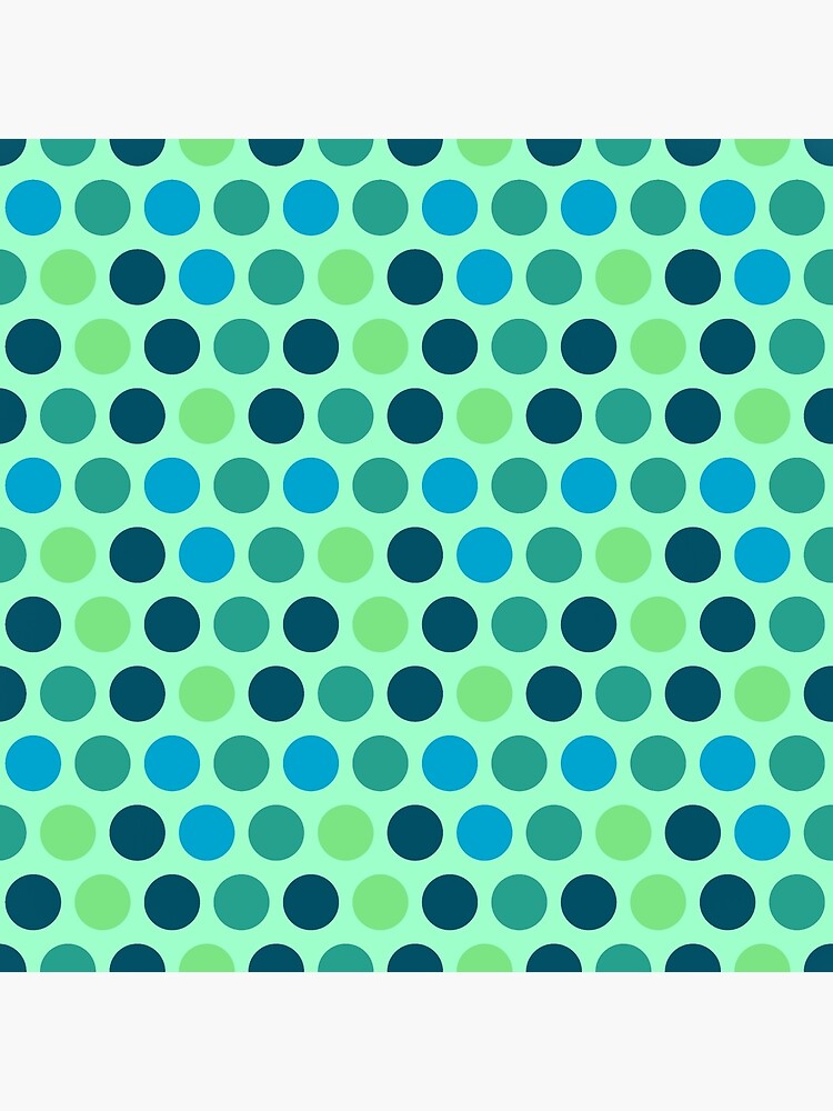 "Circle Pattern Green and Blue V1" Poster for Sale by ShamanaStudio