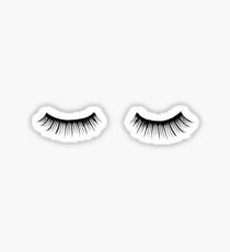 Eyelash, Eyelashes, Fashion, Vogue, Beauty, Makeup, Stylish, Black, White Sticker