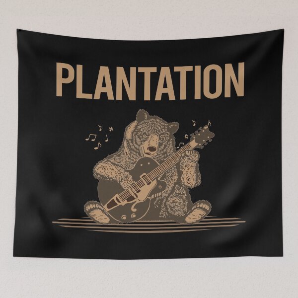 Aperçu de l'œuvre Ours avec plantation de guitare créée et vendue par BloodMoneyTwit.