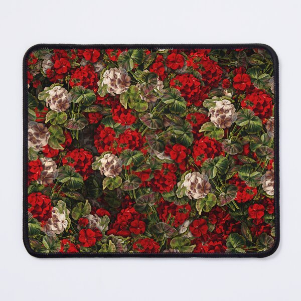 Item preview, Vintage Botanical White and Red Flower Pattern designed and sold by Syahrasi.