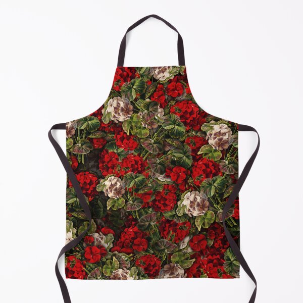 Item preview, Vintage Botanical White and Red Flower Pattern designed and sold by Syahrasi.