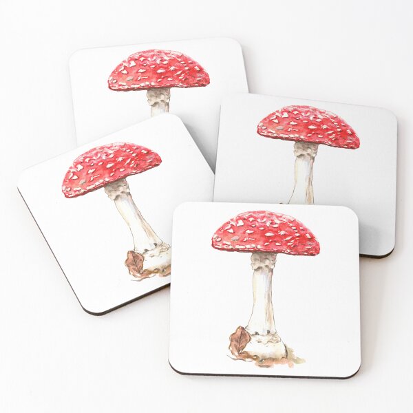 Item preview, Red Mushroom Amanita muscaria Fly Agaric Illustration designed and sold by creategoodluck.