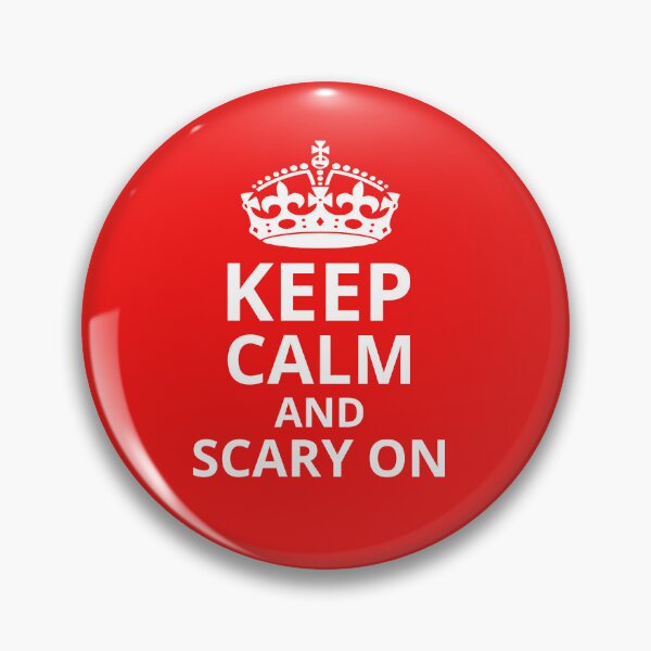 Item preview, Keep Calm And Scary On. Halloween Quote, Halloween Theme, Spooky Vibes designed and sold by DesignHouse07.
