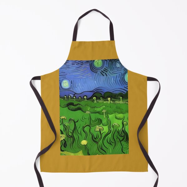 Item preview, GREEN AND PURPLE VAN GOGH STYLE MUSHROOMS designed and sold by sailorsam1805.