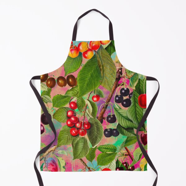 Item preview, Exotic tropical floral leaves and fruits, botanical pattern, tropical plants, blush rose pink fruit pattern designed and sold by ZeinabTaha.