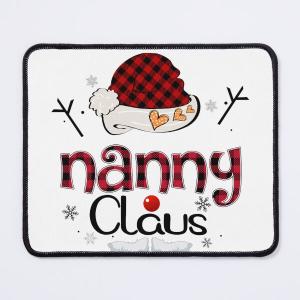 Item preview, Nanny Claus Red Plaid Grandma Gift designed and sold by ShakitaMa.