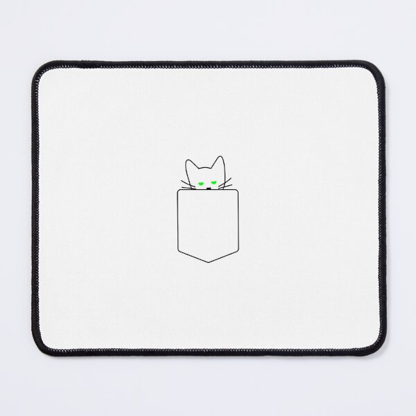 Item preview, Green Eyed Cat In Pocket | One Line Drawing | One Line Art | Minimal | Minimalist designed and sold by One-Line-Artist.