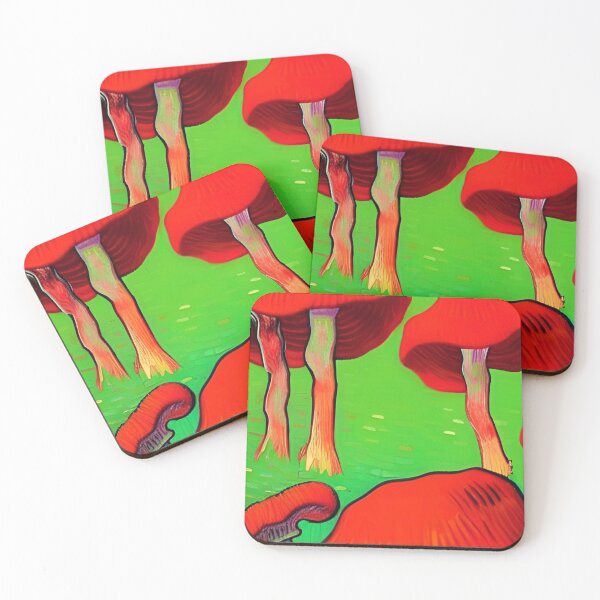 Item preview, RED VAN GOGH STYLE MUSHROOMS designed and sold by sailorsam1805.