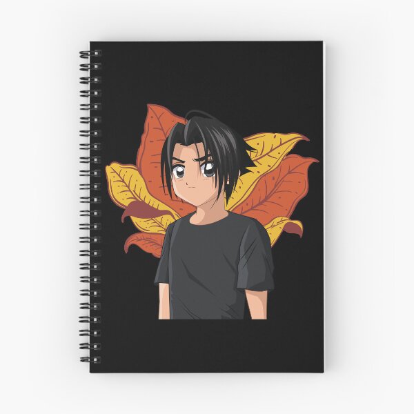 Artikelvorschau, Anime Style Boy Icon - lustiger Cartoon auf goldenen Blättern entworfen und verkauft von SBWorld.