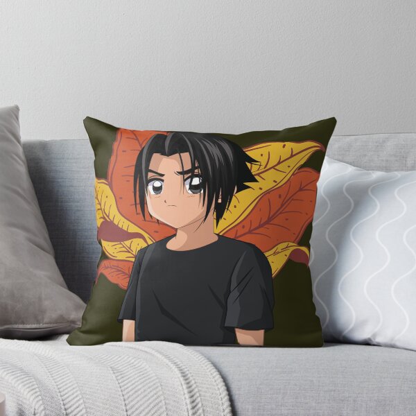 Item preview, Anime Style Boy Icon - Dibujos animados divertidos en hojas doradas designed and sold by SBWorld.